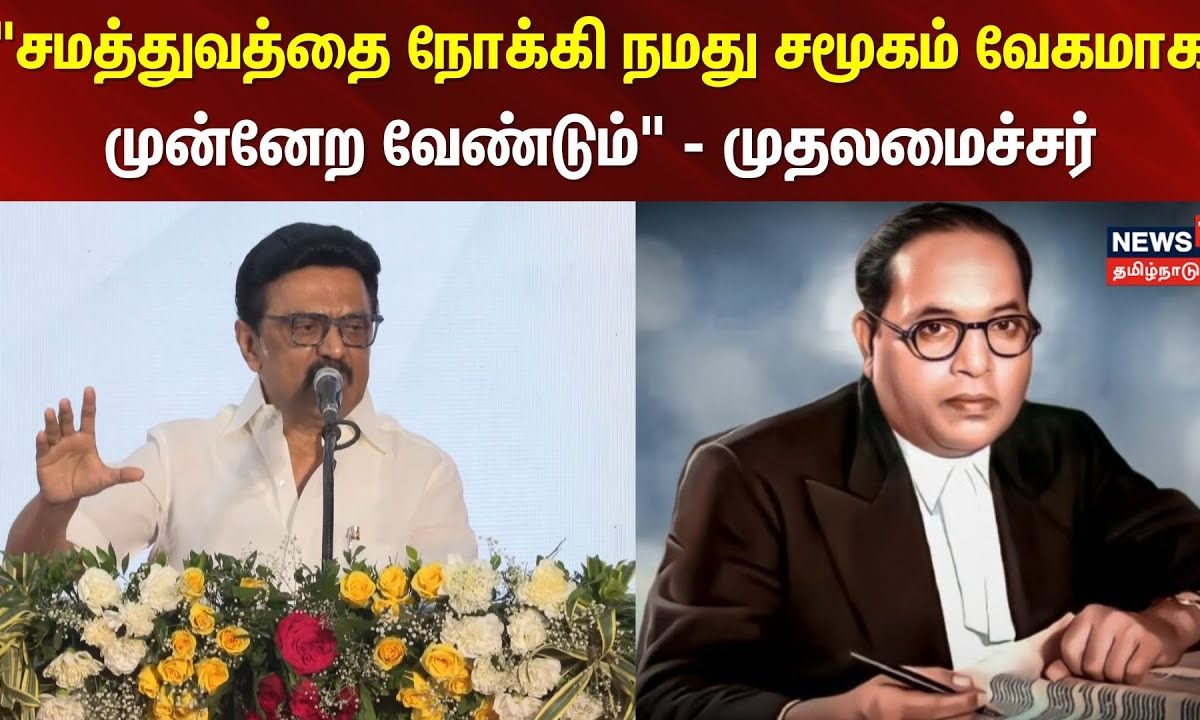 CM MK Stalin | "சமத்துவத்தை நோக்கி நமது சமூகம் வேகமாக முன்னேற வேண்டும்" – முதலமைச்சர்