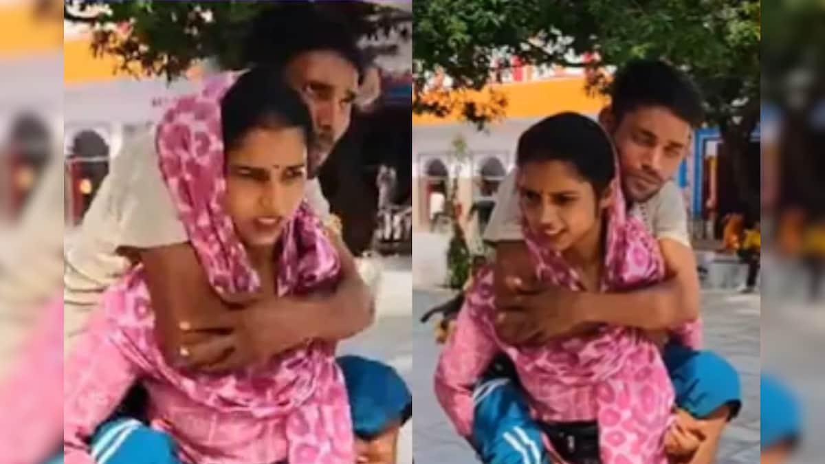 நடக்க முடியாத கணவரை 150 கி.மீ தோளில் சுமந்து செல்லும் பெண்.. வைரலாகும் வீடியோ!  | ட்ரெண்டிங்